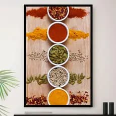 Quadro Temperos Cozinha Area Gourmet Decorativo A3 35x45cm