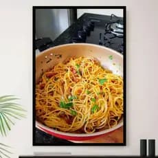 Quadro Macarrão Brasileiro Cozinha Decorativo A3 35x45cm