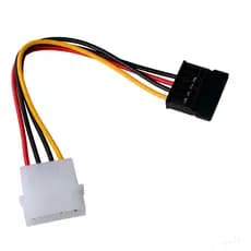 Cabo Adaptador Molex para SATA - Conecta 2 Dispositivos Simultaneamente