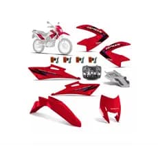 Kit Carenagem Bros Nxr 2009 2010 2011 2012 Com Farol + Setas + Adesivos