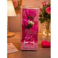 Enfeite Floral Buque Rosa Artificial Decoração Casamento Festa Romantica