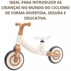 Bicicleta de Equilíbrio Infantil Sem Pedal - Marrom