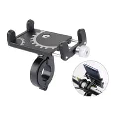 Suporte de celular GPS para bicicleta, liga de alumínio, suporte fixo para celular.