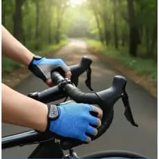 Luvas antiderrapantes de meio dedo adulto masculino feminino ao ar livre, ciclismo.