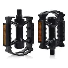 Par Pedal Plataforma Alumínio Preto 9/16