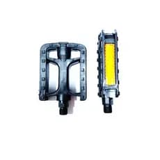 Pedal Nylon Rosca Grossa 9/16 Eixo Esferas E Refletivos