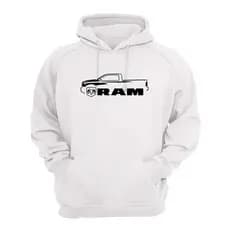 Blusa Moletom Flanelada Estampa Ram Com Bolso e Capuz Alta Qualidade