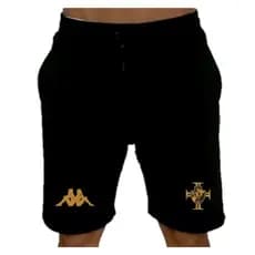 Bermuda De Moletom Vasco Dourado Flanelada Ótima Qualidade