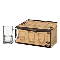 Kit 2 Canecas de Chopp Cerveja De Vidro Chopp 340ML Super Resistente Linha Jade Sl0868 .