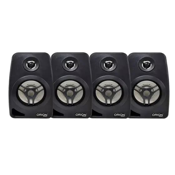 4 Caixa De Som Ambiente Tsr Orion Preta 55w 8 Ohms 4 Pol