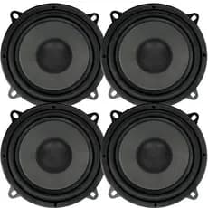 Kit 4 Auto Falantes 5 Polegadas 70w 4 Ohms Som Carro Preto 2