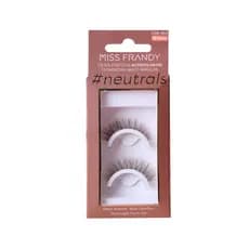 Cílios Postiços Autocolantes Neutrals (Marrom) Efeito Natural Miss Frandy - 1 Par