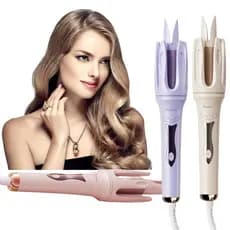 Modelador de Cachos Automático Antifrizz Painel de LED Aquecimento Rápido Cachos Definidos Cabo Giratório 3