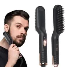 Escova De Alisamento Barba E Cabelo Bivolt Profissional