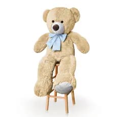 Urso de Pelúcia Grande 1 Metro com Laço Várias Cores
