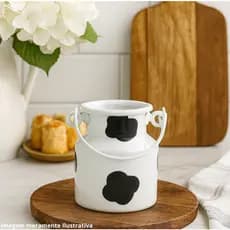 Leiteira de Alumínio com Mancha Vaca 500ML