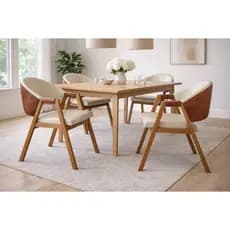Cadeira Decorativa Luiza Para Mesa de Jantar Reforçada material sintético