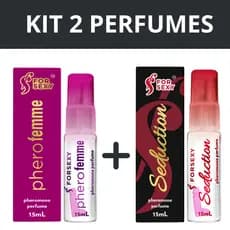 KIT Perfume Afrodisíaco com Feromônios - Perfume Feromonio Feminino Atrai Homens Original 15ml