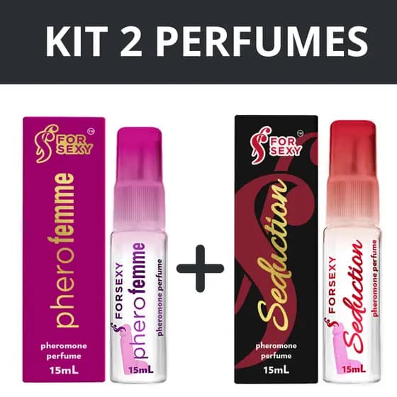 Kit Perfume Feromônio Phero Aroma Feminino 15ml