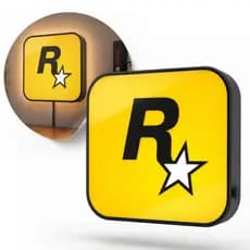 Placa Luminária Decorativa Temática Da Rockstar Gta Bully