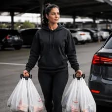 Suporte Carregador De Sacolas Compras Supermercado Reforçada