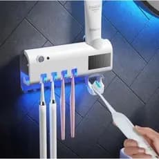 Porta Escovas De Dente Esterilizador Com Dispenser De Pasta