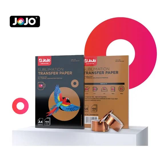 Kit SUBLIMAÇÃO - Papel Sublimático A4 100 Folhas + 1 Fita Térmica - JOJO