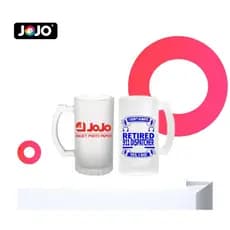 12 Unidades Caneca De Chopp Resinada Jateada Fosca P/sublimação