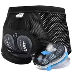 Roupa Interior de Ciclismo Masculina com gel 5D acolchoado MTB Boxer Ciclismo Tamanho M Profissional