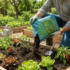 Terra Adubada Orgânica 20kg para Plantas Vegetal – Solo Rico em Nutrientes Produto Natural
