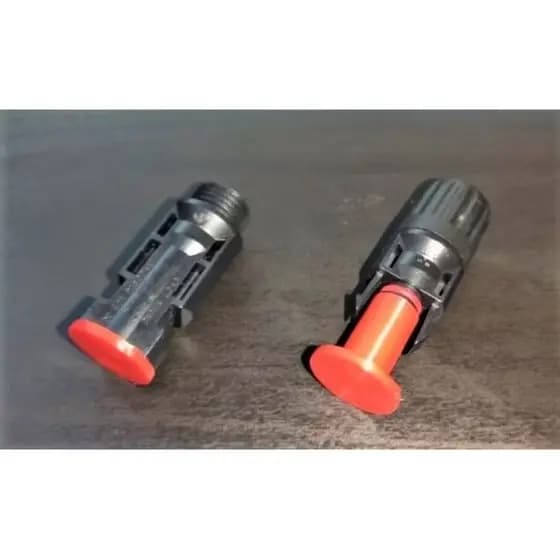 2 Capas Protetoras para Plugs MC4 - Painel Solar  ( Macho e Fêmea )