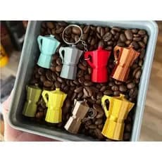 kit com 3 Chaveiros -  Cafeteira Moka Italiana