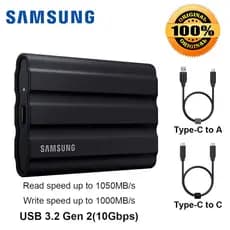 Hd Ssd Externo T7 Shield 1 Tb Samsung Usb 3.2 1050mb/s