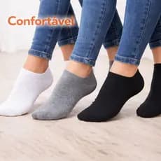 Kit Meias Soquete Unissex Leve Respirável Estilo Casual