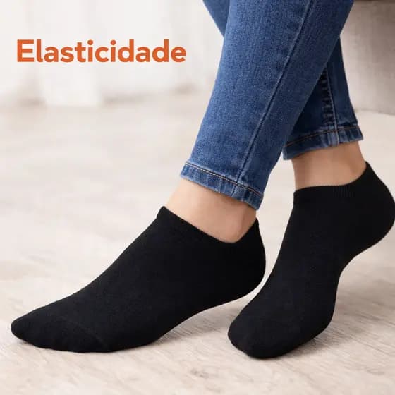 Kits Meias Soquete cano curto Unissex invisível