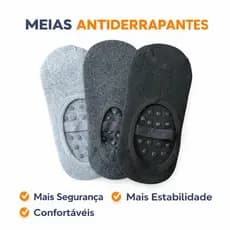 Meias Pilates Antiderrapante Feminina Sapatilha Academia Yoga confortável uso diário
