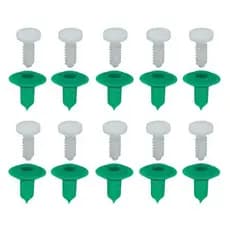 Kit 20 Presilhas Grampo Polaina Moldura Paralama Forro Original Fiat 51783388 51831802 Strada Palio