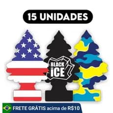 Kit 15 Cheirinho Aromatizante Cheiro Carro Novo Cheiroso Luxo Longa Duração