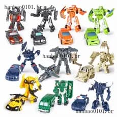 Mini Transformador Toy Optimus Prime Megatron Robôs Números De Ação Para Crianças De Carro DIY