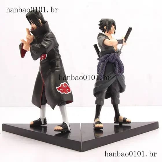 2 Pçs / Set Naruto Ninja Uchiha Sasuke Uchiha Itachi Figuras De Ação Anime Figuras Boneca Modelo Brinquedos Enfeites De