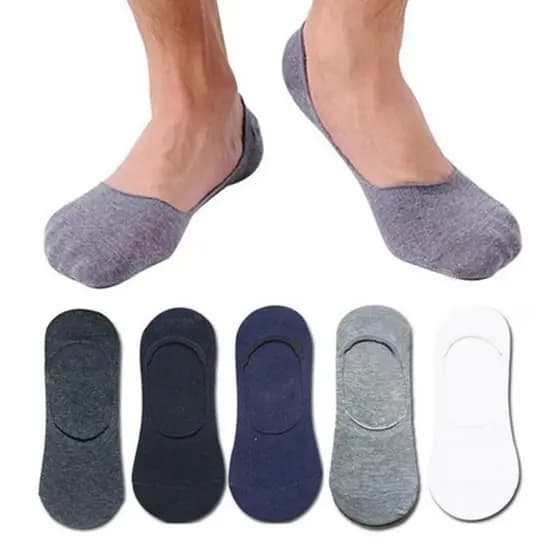 Kit Meia Sapatilha Homem ou Mulher Invisível Soquete Mocassim Veste 36 ao 42