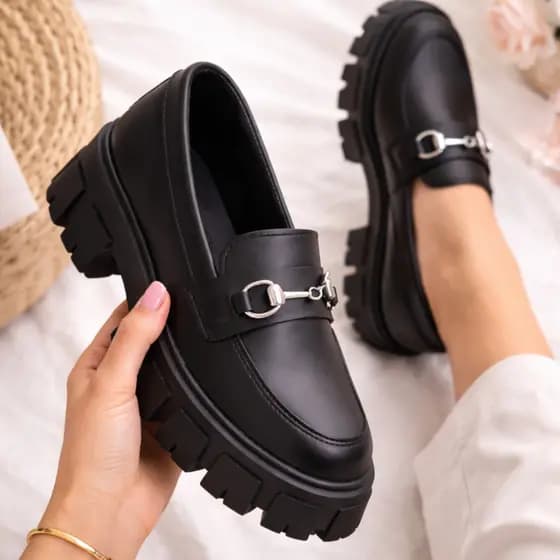 Mocassim Feminino Tratorado Casual Plataforma Oxford Leve Confortável Estiloso Envio Rápido