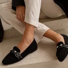 Sapato Feminino Casual Mocassim Sapatilha Leve Confortavel Tendencia Elegante