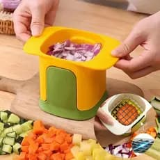 Cortador de Legumes Manual Triturador de Alimentos Cozinha Prático Rápido