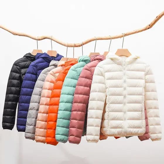 Jaqueta Feminina Puffer Inverno Cores: Preta e Azul Marinho Tamanhos P ao GG