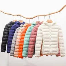 Jaqueta Feminina Puffer Inverno Cores: Preta e Azul Marinho Tamanhos P ao GG