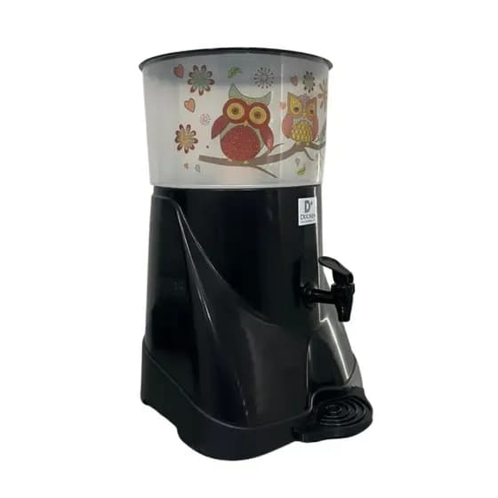 Filtro de Agua Bebedouro Agua com Vela Filtro de Barro Decorado Coruja