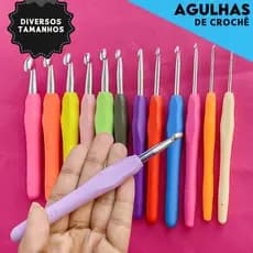 Agulha  Soft Para  Crochê Com Cabos Emborrachados - Aero