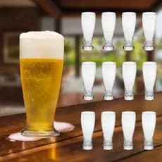 Jogo de Copos Tulipa de Vidro Conjunto Taças para Chopp Cerveja