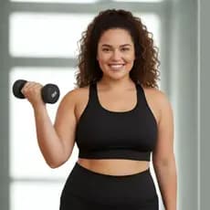 Kit 6 Top Academia Plus Size moda feminina alta sustentação  Tecido grosso Roupas Fitness Esportes